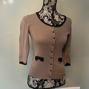 MNG Women’s Cardigan and Bows . NEW